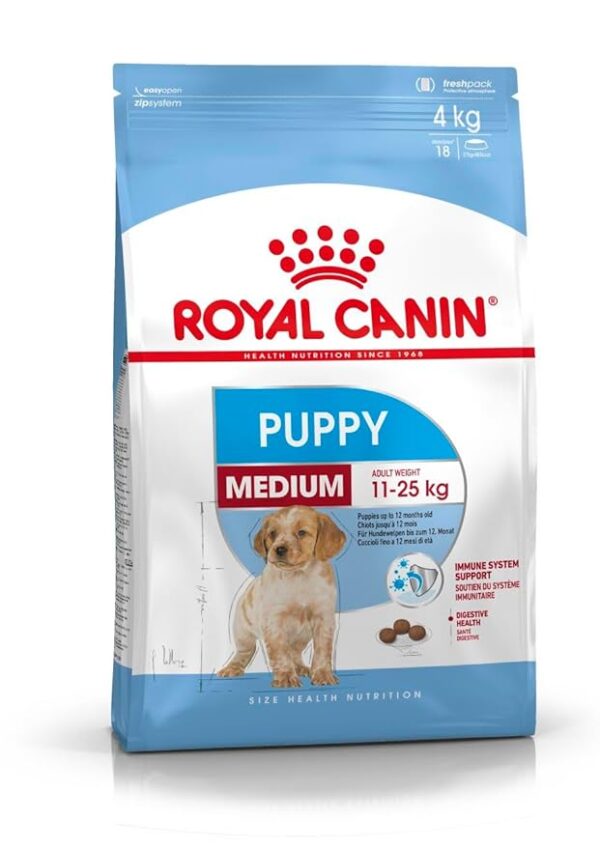 Royal Canin Medium Puppy Dry Dog Food, Meat Flavour, 1 Kg,Pack of 1