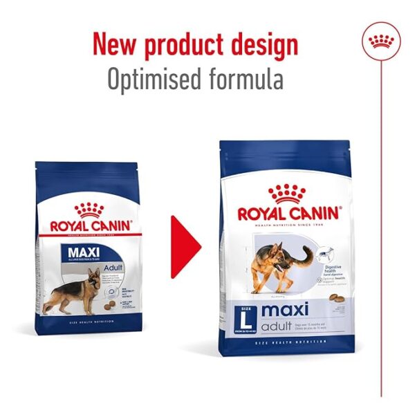 Royal Canin Pellet Dog Food Maxi Adult, Chicken Flavor, 10 Kg (3182550774581),Pack of 1 - Image 3