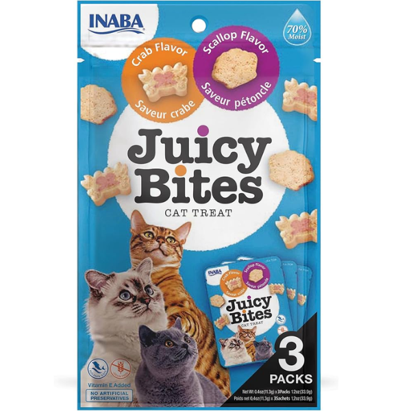 Inaba Juicy Bites Crab & Scallop Treat for Cat