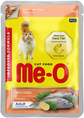 Meo Adult Mackeral Cat Wet Food Pouch