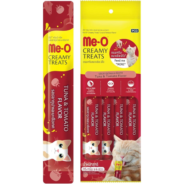 Meo Creamy Treat Tuna & Tomato Flavor for Cats & Kittens