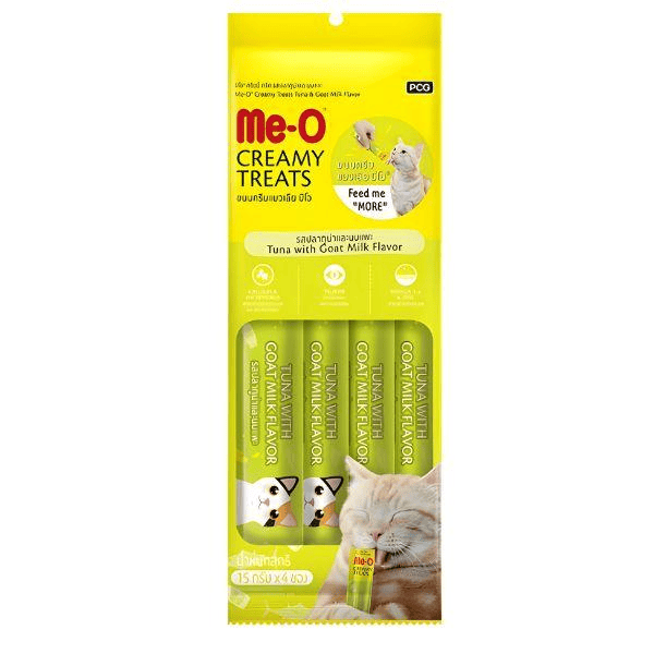 Meo Creamy Treat Tuna with Goat Milk Flavor for Cats & Kittens