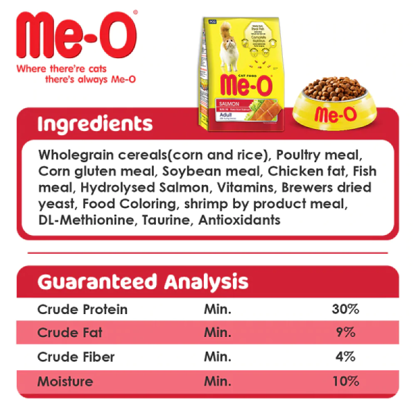 Meo Adult Salmon Cat Dry Food - Image 2