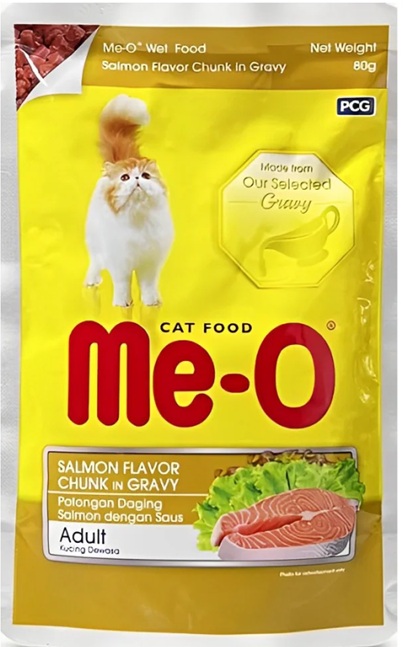 Meo Adult Salmon Chunk in Gravy Cat Wet Food Pouch