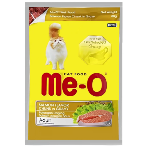 Meo Adult Salmon Chunk in Gravy Cat Wet Food Pouch